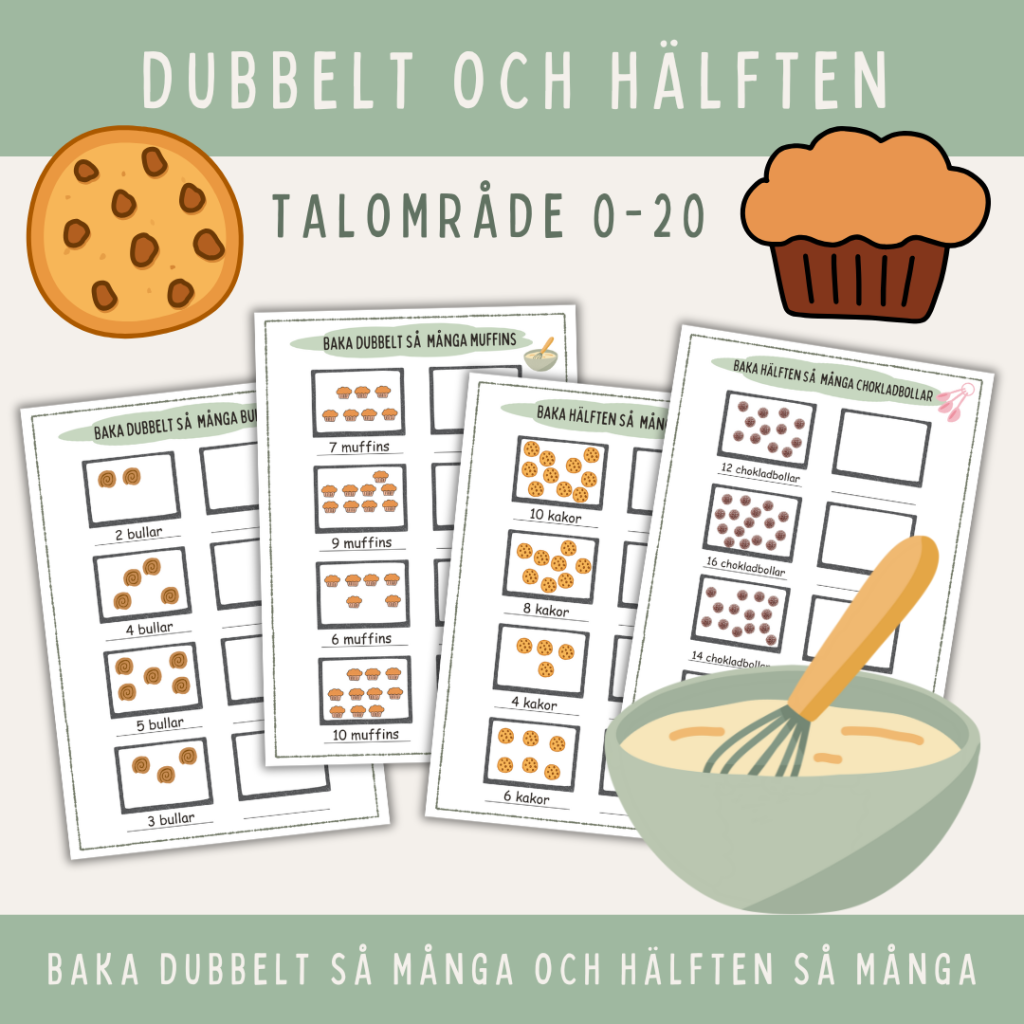 Rita dubbelt och hälften så många