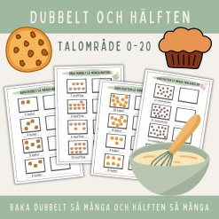 Rita dubbelt och hälften så många