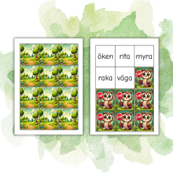 Läsjakten nivå 3 - 4 bokstäver (kvkv)