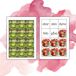 Läsjakten nivå 4 - 4 bokstäver (kvkv)