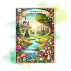 Läsjakten nivå 8 - 5 bokstäver/konsonantförbindelser i mitten