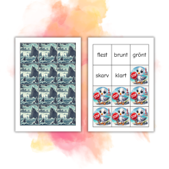 Läsjakten nivå 9 - 5 bokstäver/konsonantförbindelser i slutet