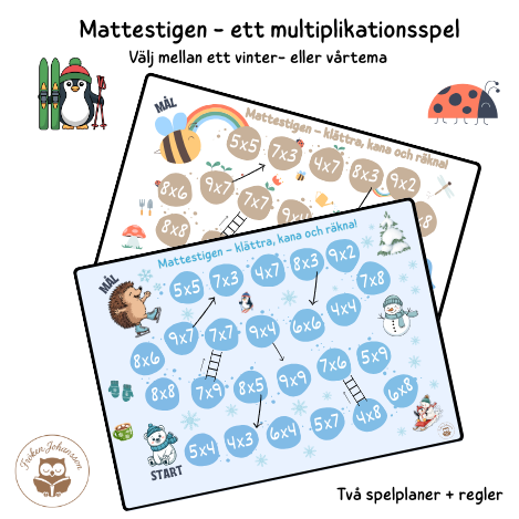 Mattestigen – multiplikationsspel