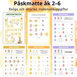 Påskmatte åk 2–6 – Roliga och lärorika matematikuppgifter