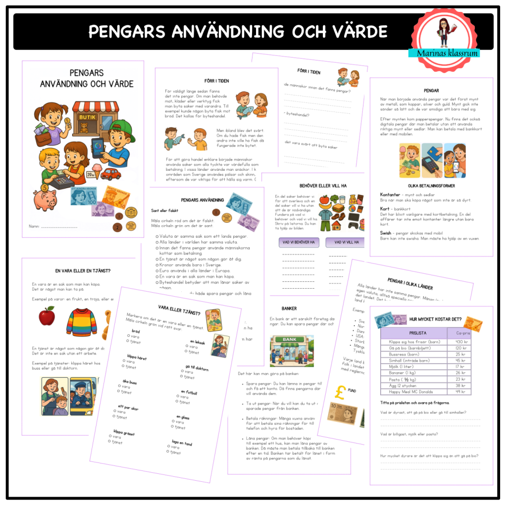 Pengars användning och värde