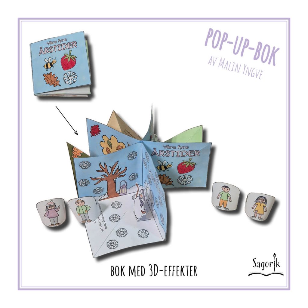 Pop-up-bok Våra fyra årstider