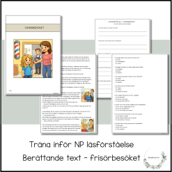 Träna inför NP läsförståelse – frisörbesöket