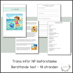 Träna inför NP läsförståelse – till stranden