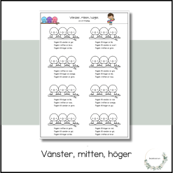 Vänster, mitten, höger