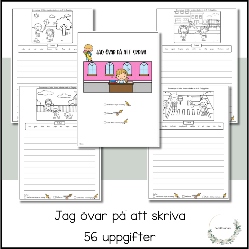 Jag övar på att skriva