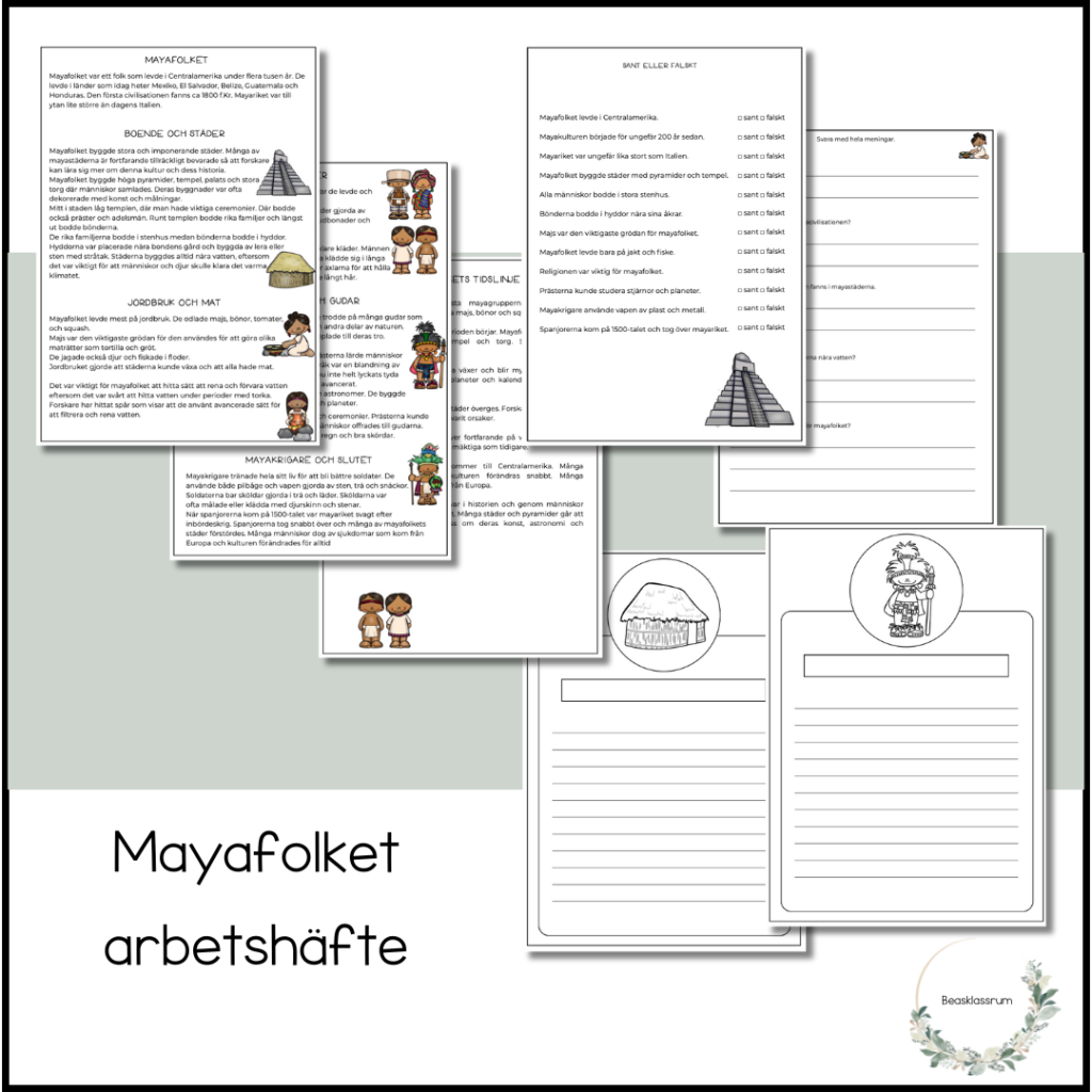 Mayafolket – arbetshäfte