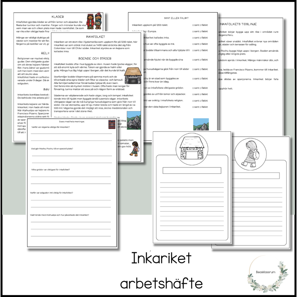 Inkariket – arbetshäfte