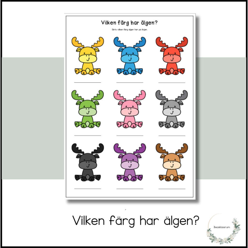 Vilken färg har älgen?