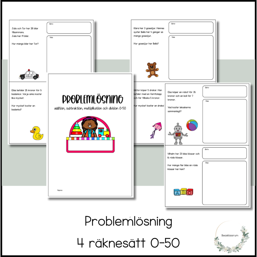 Problemlösning 4 räknesätt 0-50