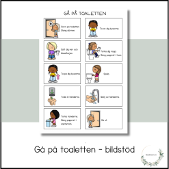Gå på toaletten - bildstöd