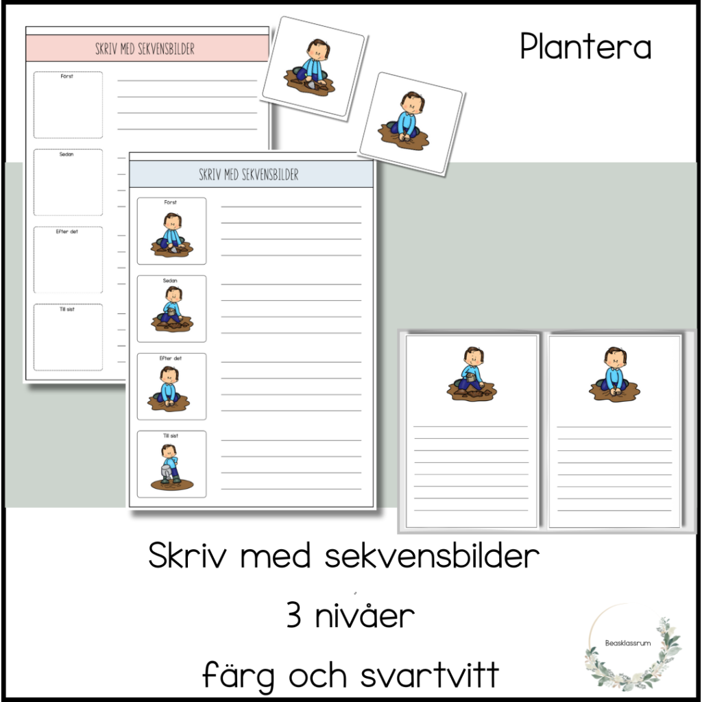Plantera – skriv till sekvensbilder