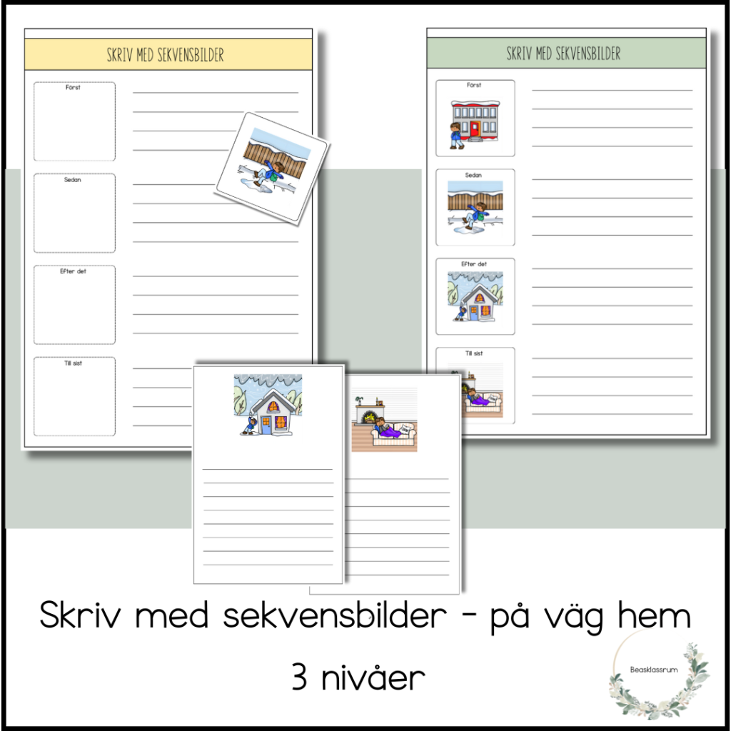 Skriv till sekvensbilder – på väg hem