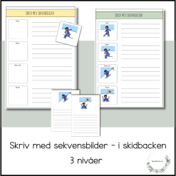 Skriv till sekvensbilder - i skidbacken