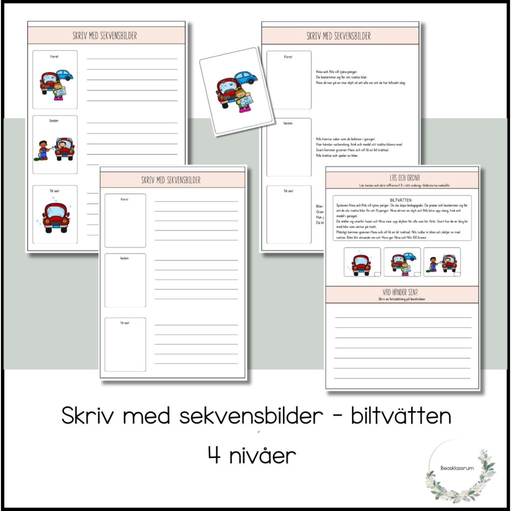 Skriv till sekvensbilder – biltvätten