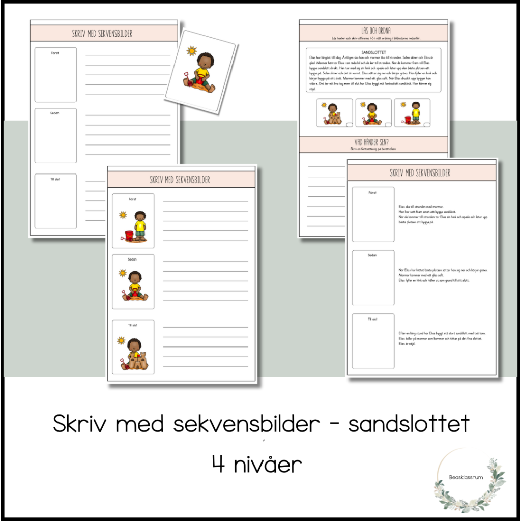 Skriv till sekvensbilder – sandslottet