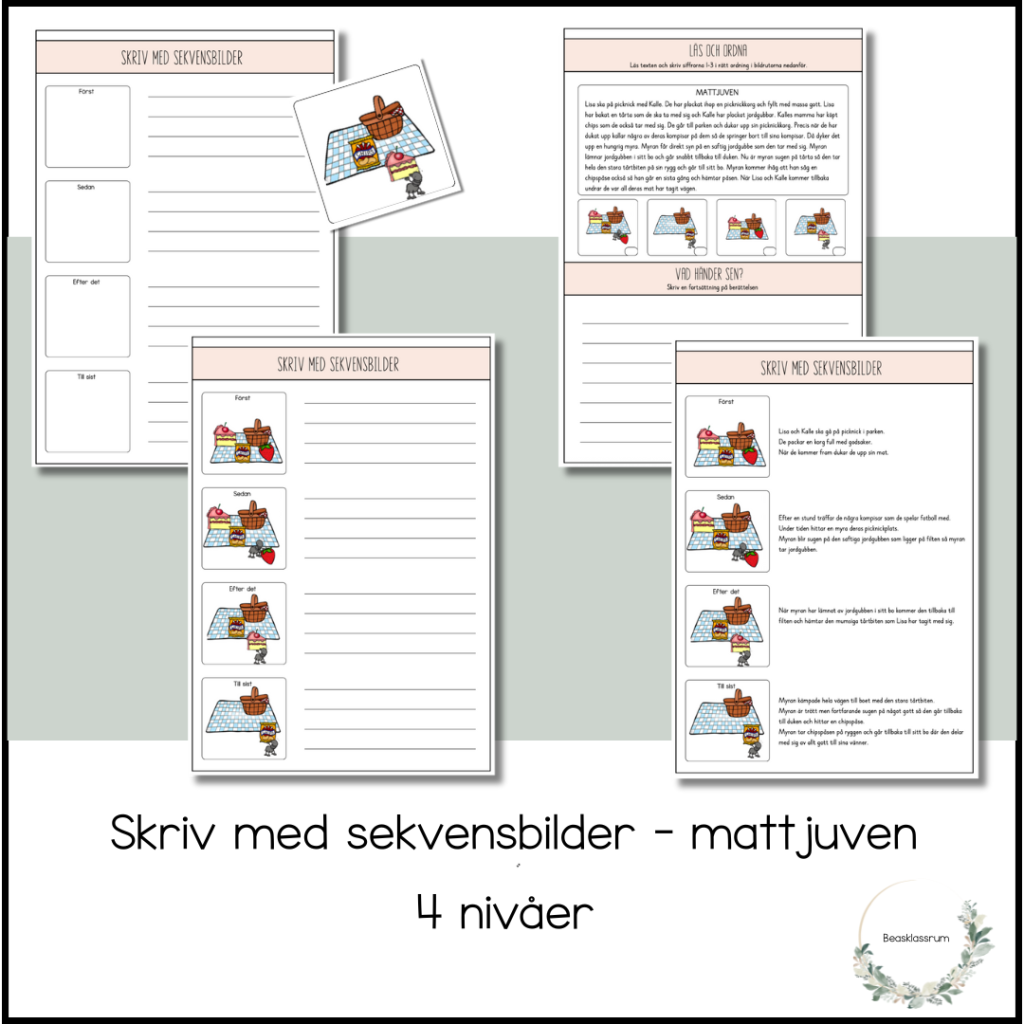 Skriv till sekvensbilder – mattjuven