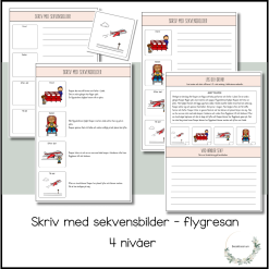 Skriv till sekvensbilder - flygresan