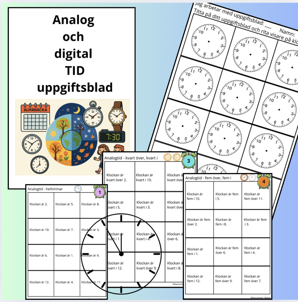Klockan – analog och digitaltid
