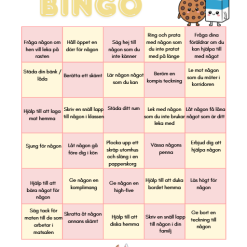 Bingo + ordgömma vänliga veckan