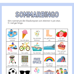 Sommarbingo – En inspirerande och social start på terminen