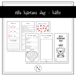 Alla hjärtans dag - arbetsblad