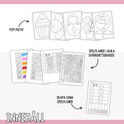 Färglägg med tärning - Alla hjärtans dag