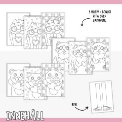 Sicksack-figurer - Alla hjärtans dag