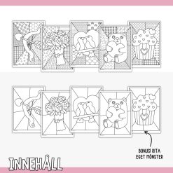 Alla hjärtans dag - Målarbilder popkonst