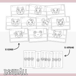 Djurpyssel för barn - Armband & huvudkronor