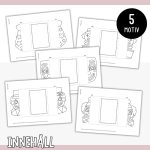 Pyssla delbara kort – Clowner - bild 2