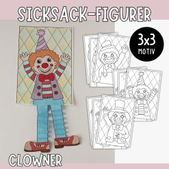 Sicksack-figurer - Clowner