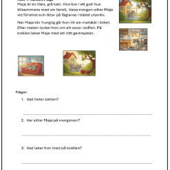 Läsförståelsehäfte åk 1-2 svenska