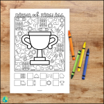 Räkna och färglägg – Vintersport - bild 2