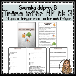 Träna inför NP åk 3 - delprov B (berättande text)