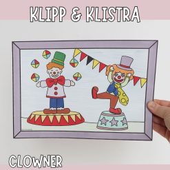 Pyssla en tavla - Clowner