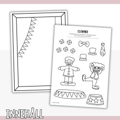 Pyssla en tavla - Clowner