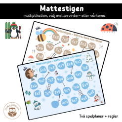 Mattestigen - multiplikationsspel
