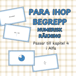 Para ihop begrepp: numerisk räkning