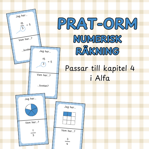 Pratorm begrepp: numerisk räkning