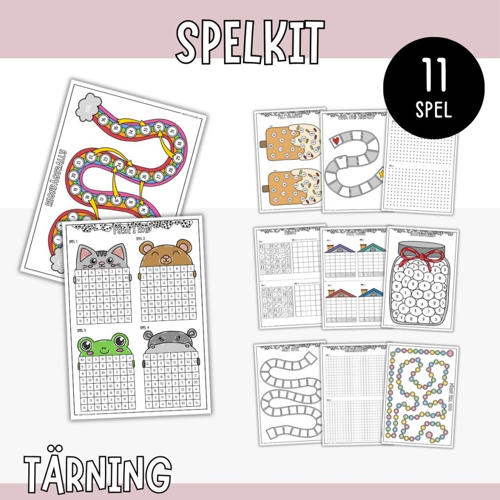 Tärningsspel för barn – Spelkit