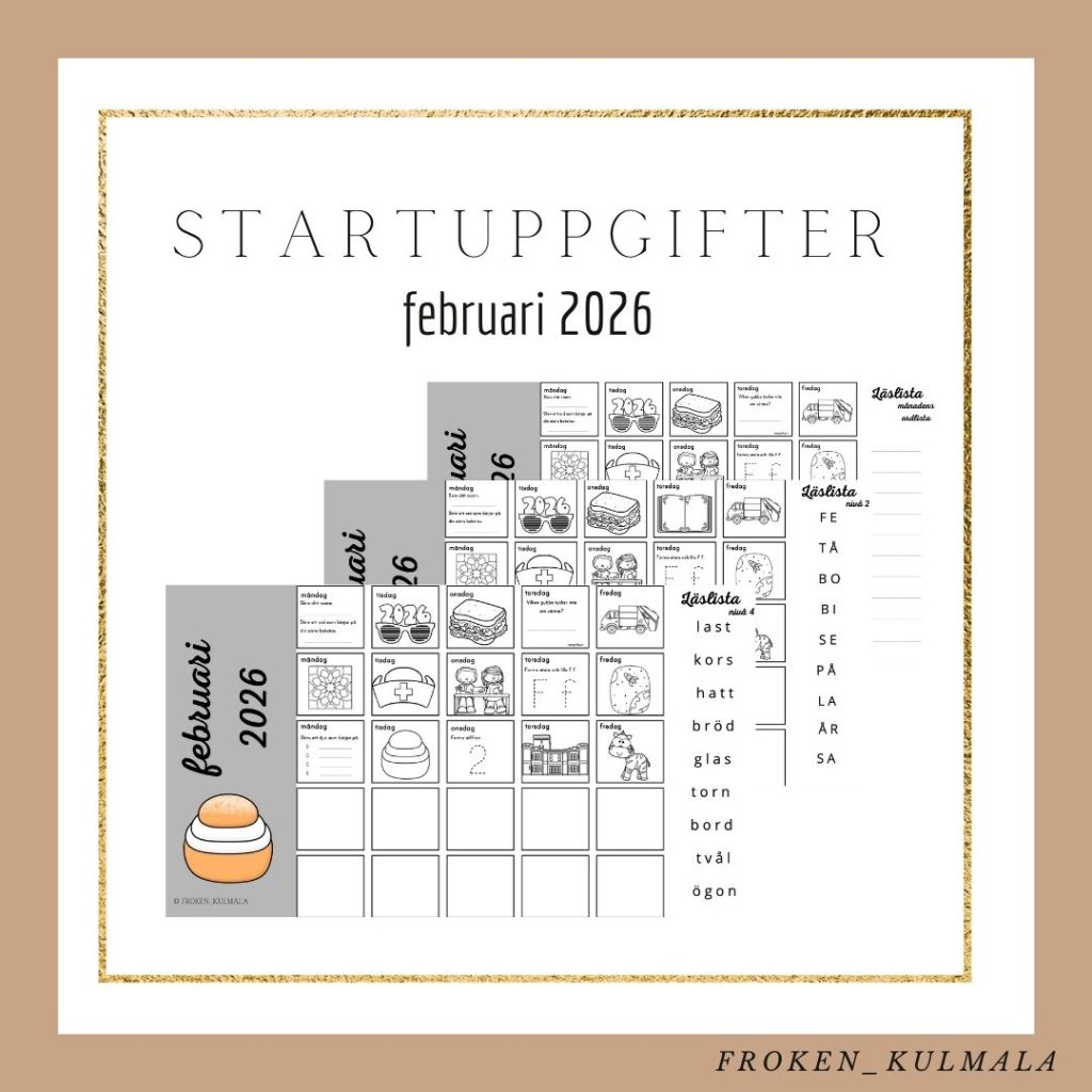 Startuppgifter vt 26 februari