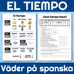 El tiempo – väder på spanska | komplett arbetsområde - bild 1