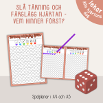 Alla hjärtans dag – Vänliga veckan – Tärningsspel - bild 1