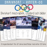 Vinter-OS – Skrivkort med fantasifull inspiration till berättelser med Vinter-OS-tema - bild 1