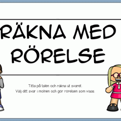 Räkna med rörelse - redigeringsbar interaktiv övning